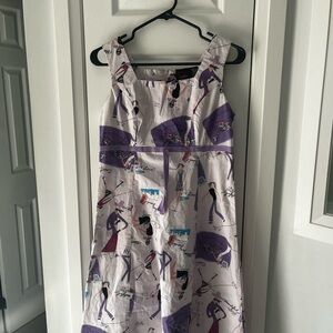 Soya Contempra Graphic Print Sleeveless Dress – Size S– Retro Pop Art Style